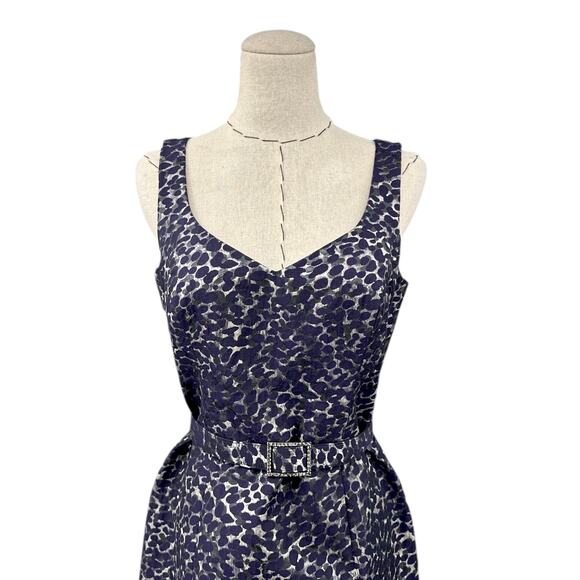 Rickie Freeman Teri Jon Purple 3 Piece‎ Ruffled Collar Knee Length Dress Size 4 - Picture 6 of 13